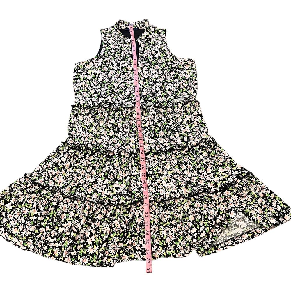 Tommy Hilfiger Floral Multi-Color Tiered Shift Dress Size 6 Womens Sleeveless - Picture 11 of 13